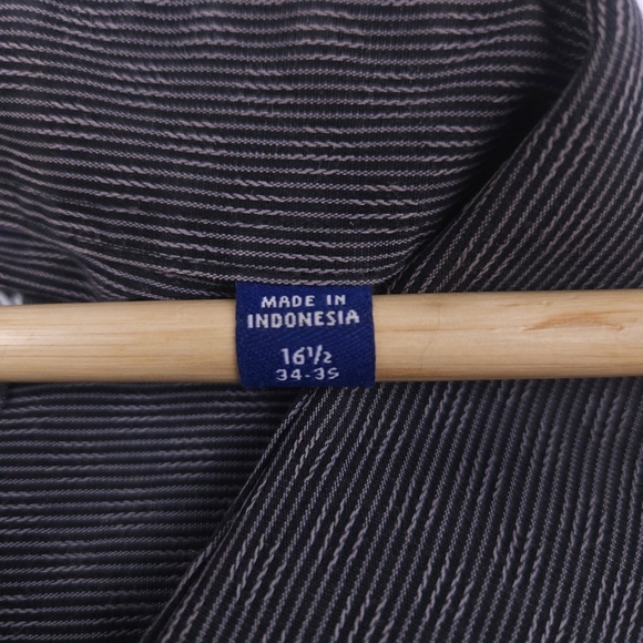 Kenneth Cole Reaction Men's Black Patterned Shirt Size 16 1/2  34-35 - Picture 3 of 5